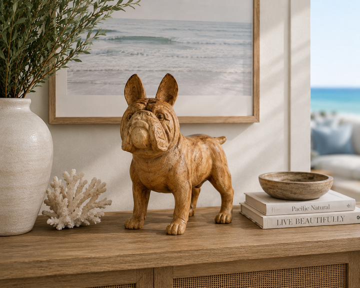 Hand Carved Bulldog (Large)