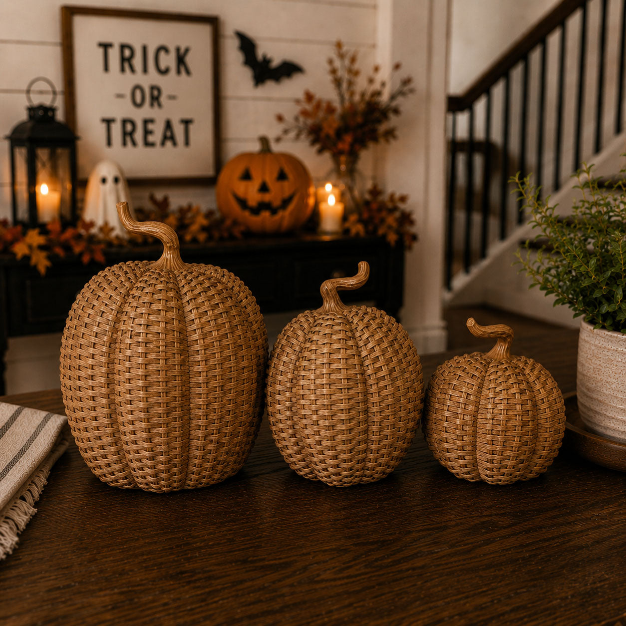 Rattan Pumpkins