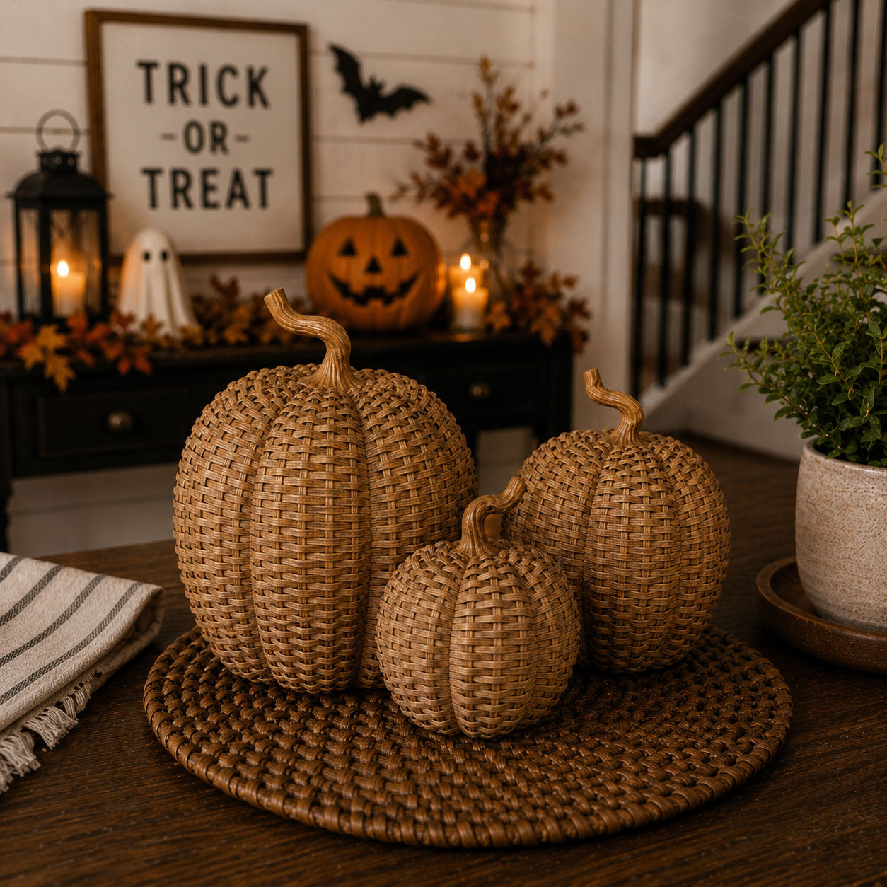 Rattan Pumpkins