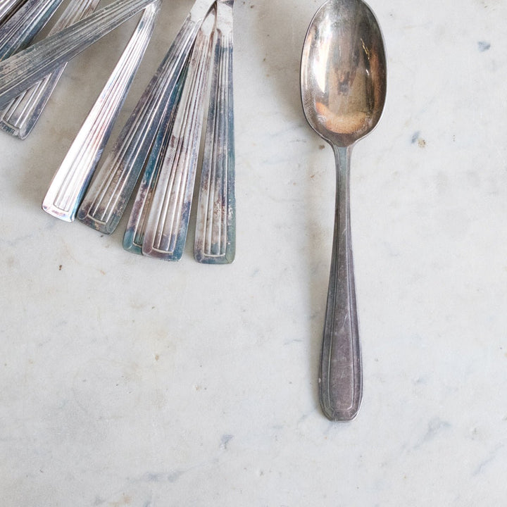 Art Deco Flatware Set Of 37 Pieces