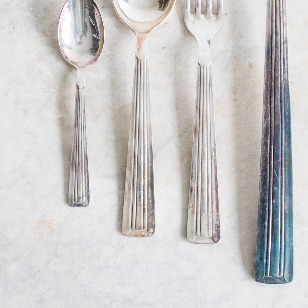Art Deco Flatware Set Of 37 Pieces