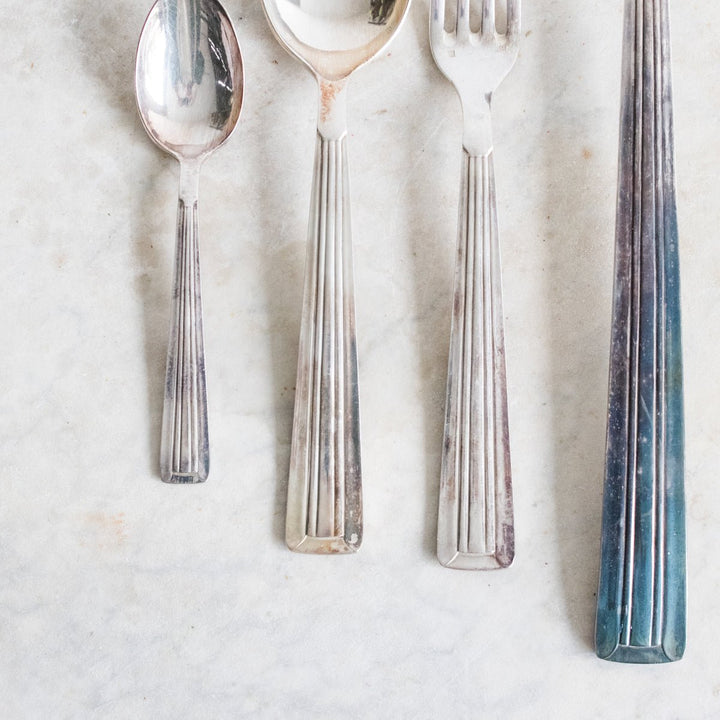 Art Deco Flatware Set Of 37 Pieces