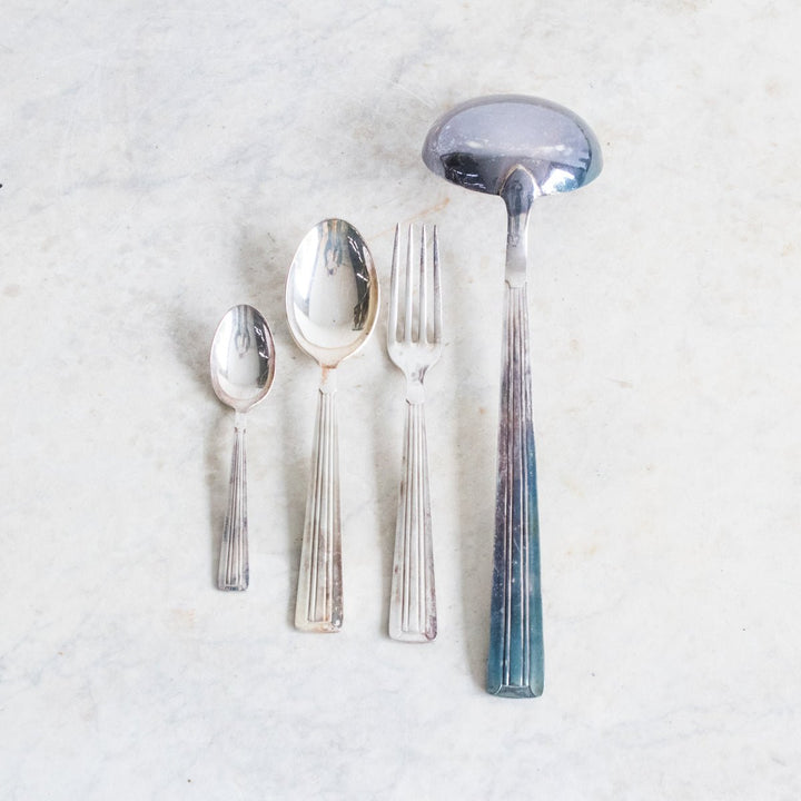 Art Deco Flatware Set Of 37 Pieces