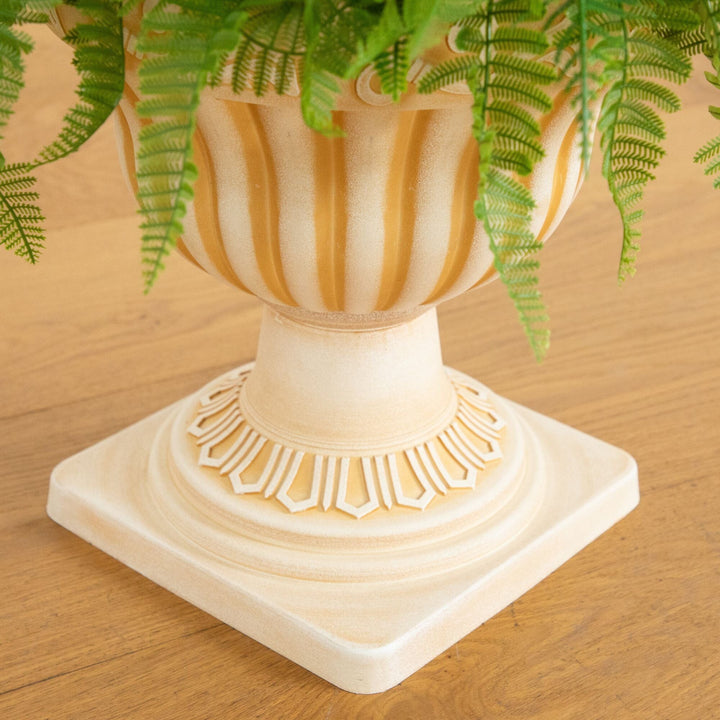 22” UV Resistant Artificial Fern in Decorative Urn Planter (Indoor/Outdoor)