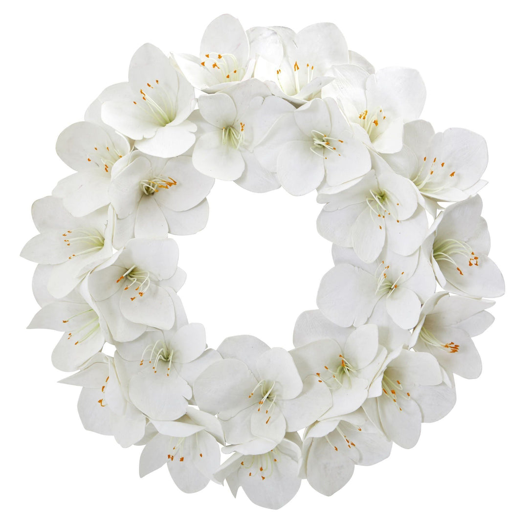 24” Amaryllis Artificial Wreath