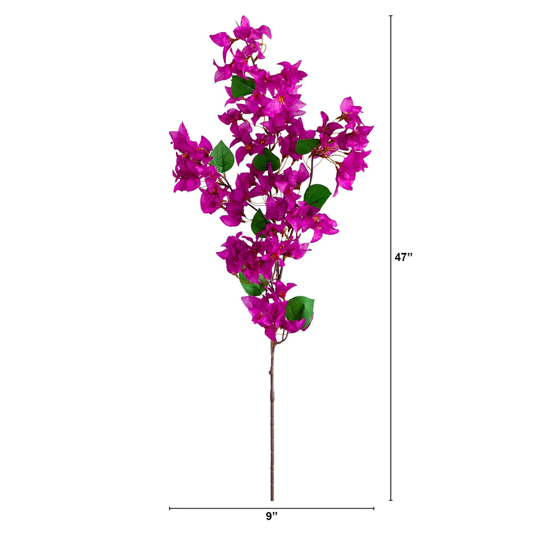 47" Artificial Bougainvillea Stems - Set of 3