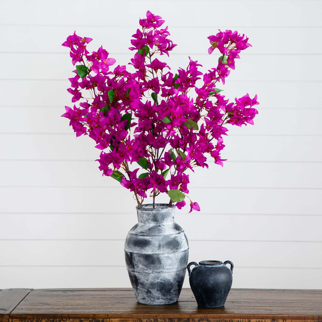 47" Artificial Bougainvillea Stems - Set of 3