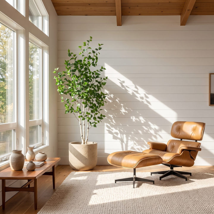 6’ Artificial Birch Tree with Real Touch Leaves