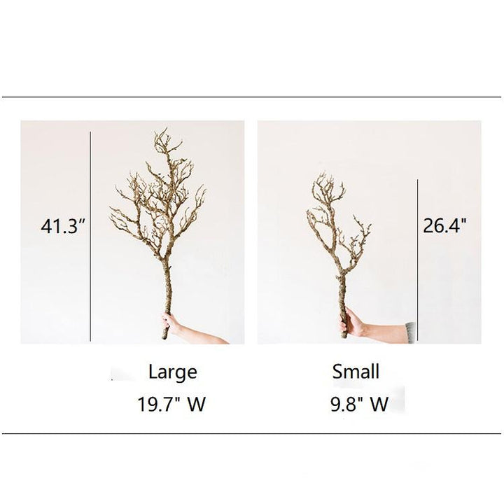 Artificial Dry Tree Branch Brown Stem