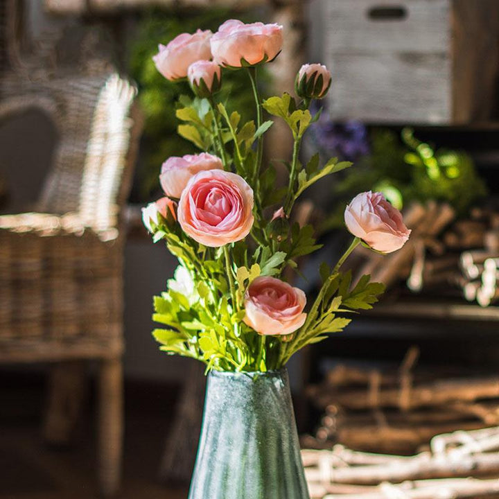 Artificial Flower Buttercup Flower Stem 28" Tall