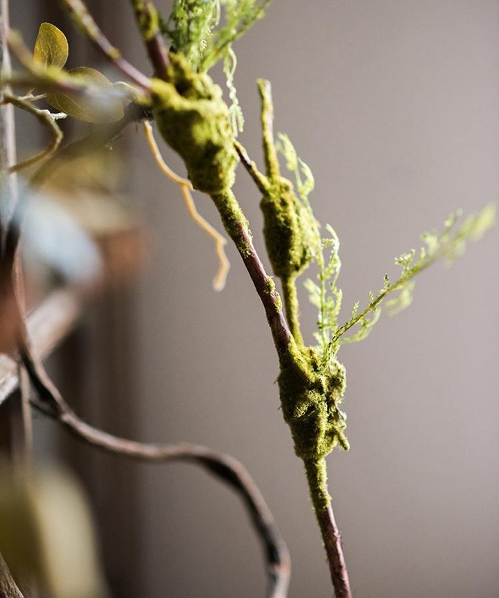 Artificial Plant Moss Rattan Stem 30" Tall