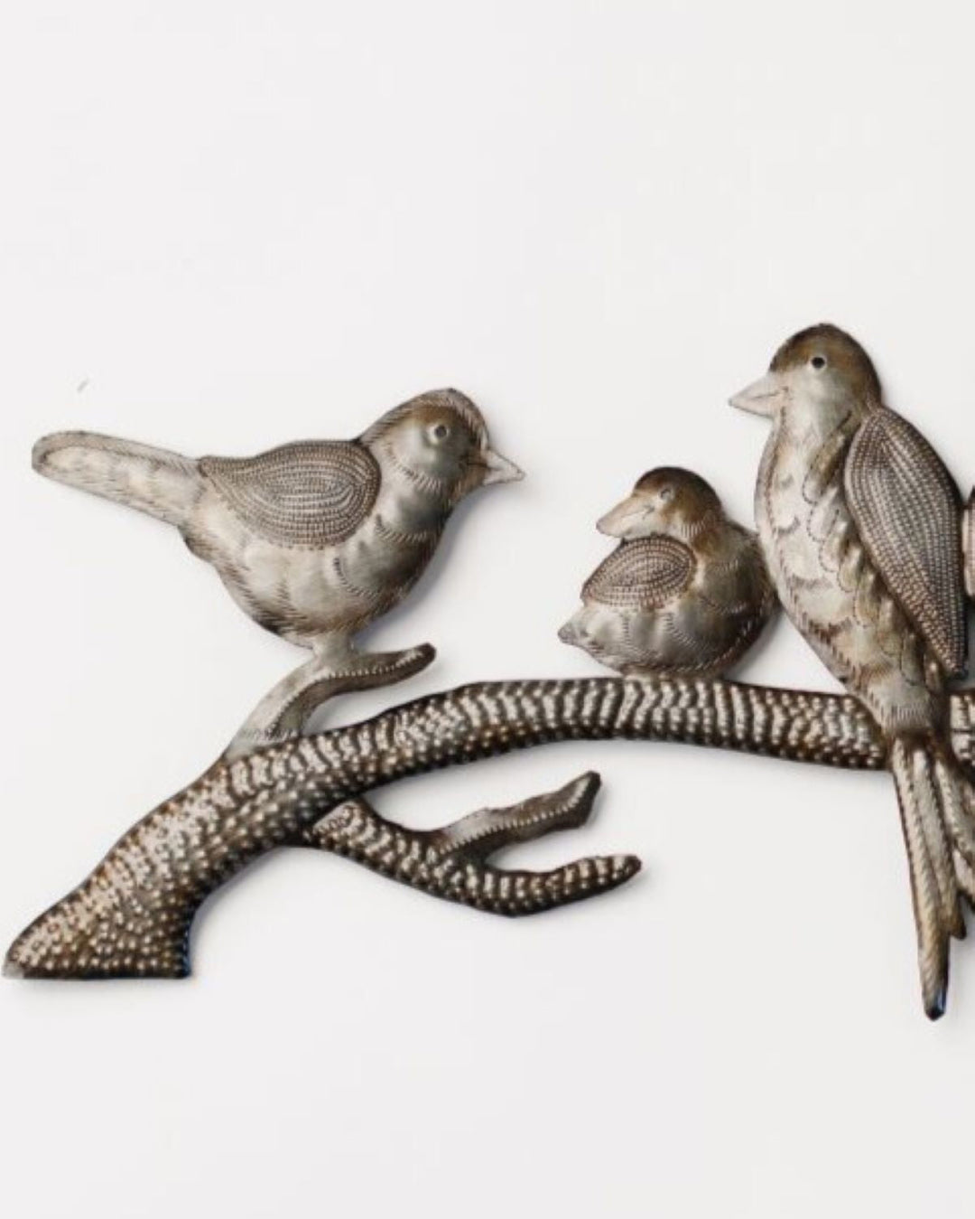 Birds on a Branch Metal Art
