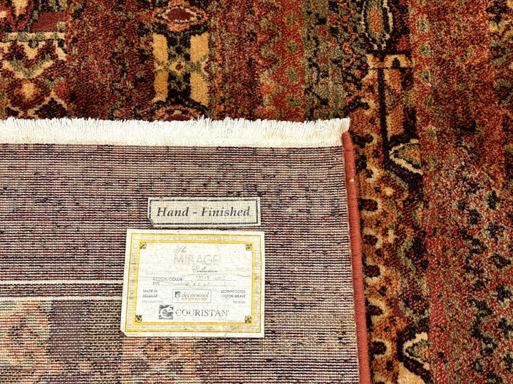 Couristan Rug 8x11 Brown Contemporary Wool Belgium Power Loomed Carpet