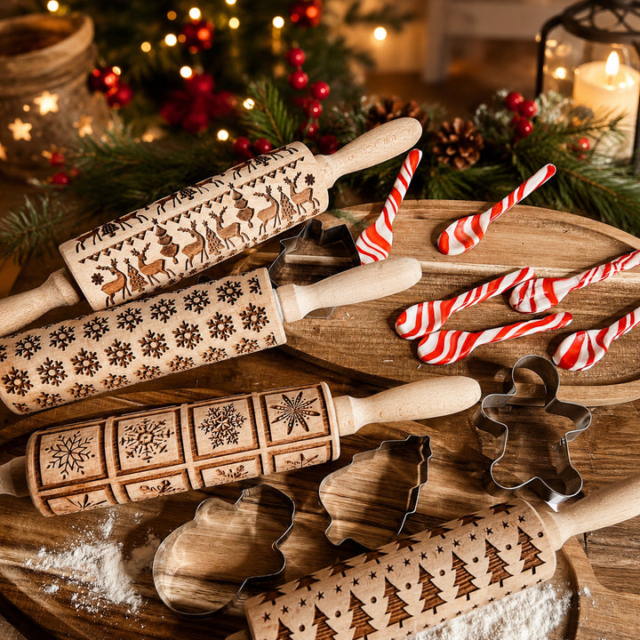Christmas Rolling Pin Set | 10 Styles