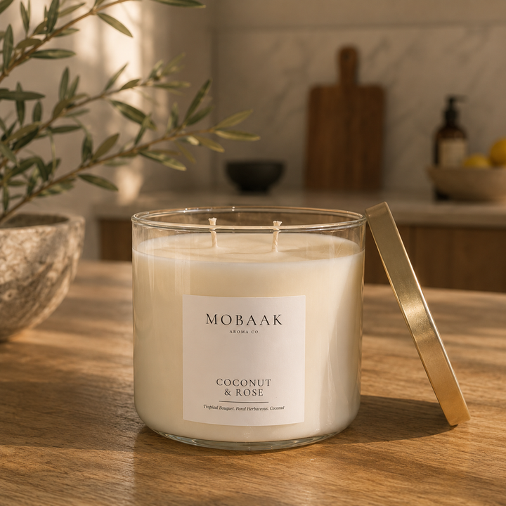 Coconut &amp; Rose Candle