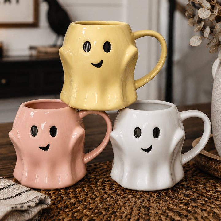 Ghost Ceramic Coffee Mug Halloween Spooky Drinkware Great Gift for Coffee Lovers
