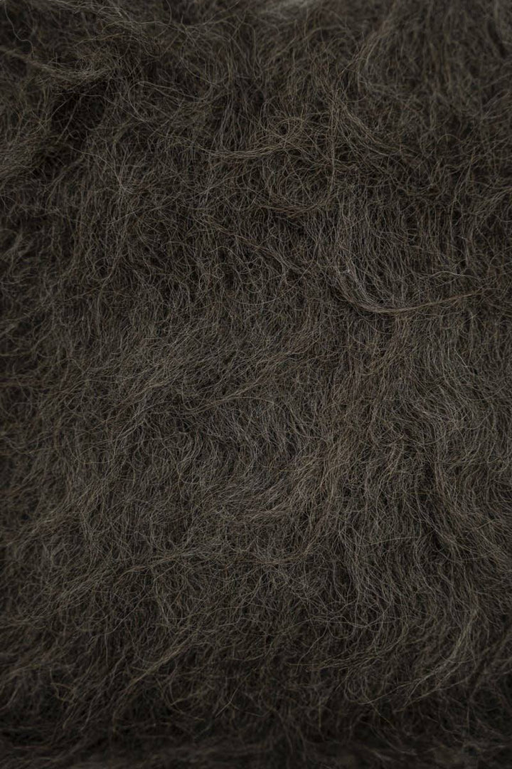 Organic Wool Pillow - Handwoven Brushed Wood Decorative Pillow