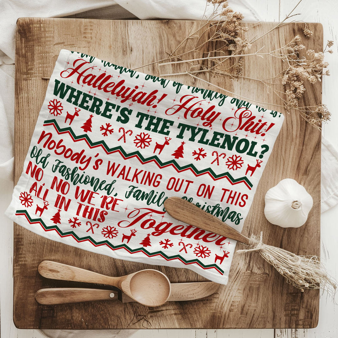Griswold Humor Christmas Kitchen Tea Towel Funny Holiday Decor Cheeky Fun Gift