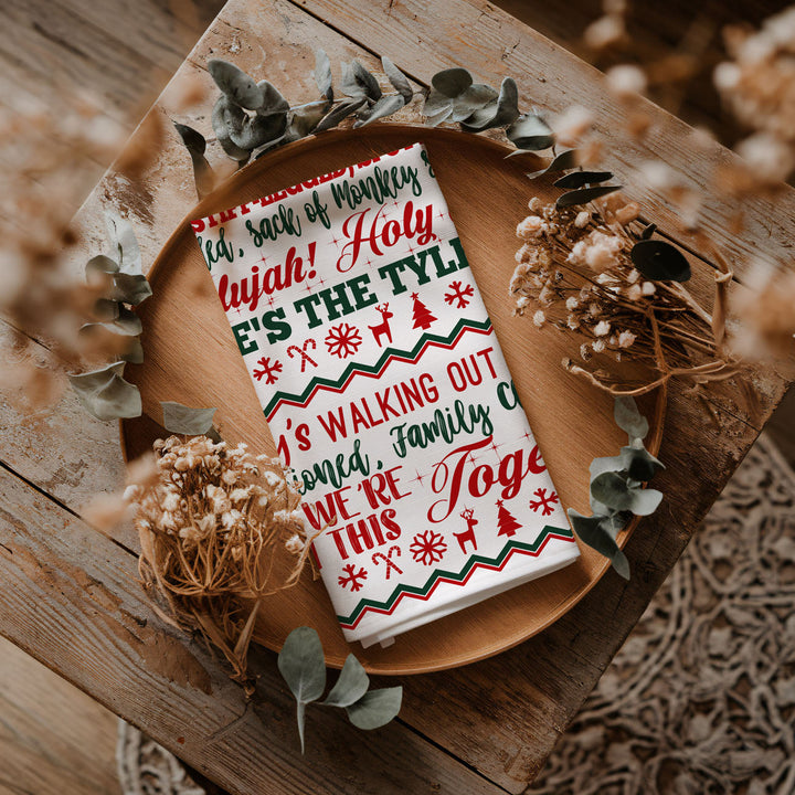Griswold Humor Christmas Kitchen Tea Towel Funny Holiday Decor Cheeky Fun Gift