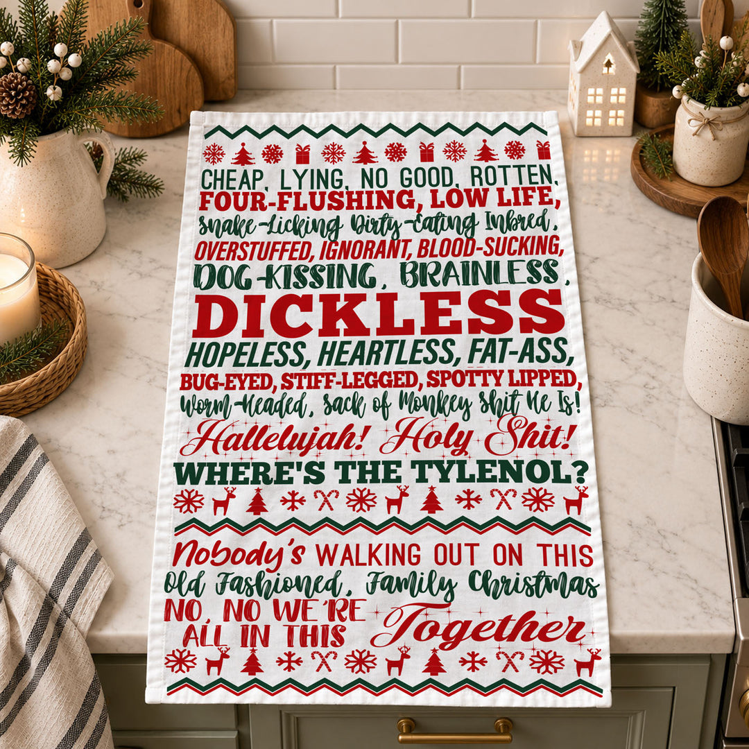 Griswold Humor Christmas Kitchen Tea Towel Funny Holiday Decor Cheeky Fun Gift