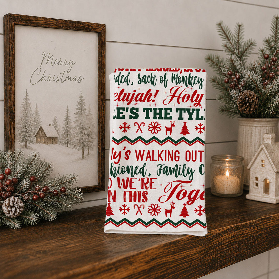 Griswold Humor Christmas Kitchen Tea Towel Funny Holiday Decor Cheeky Fun Gift