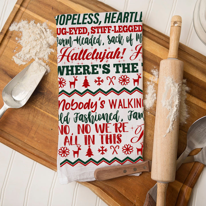 Griswold Humor Christmas Kitchen Tea Towel Funny Holiday Decor Cheeky Fun Gift
