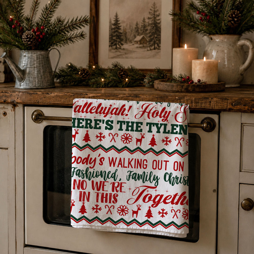 Griswold Humor Christmas Kitchen Tea Towel Funny Holiday Decor Cheeky Fun Gift
