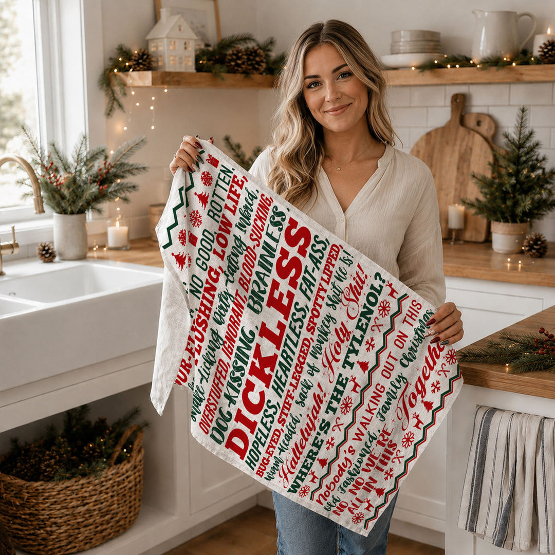 Griswold Humor Christmas Kitchen Tea Towel Funny Holiday Decor Cheeky Fun Gift