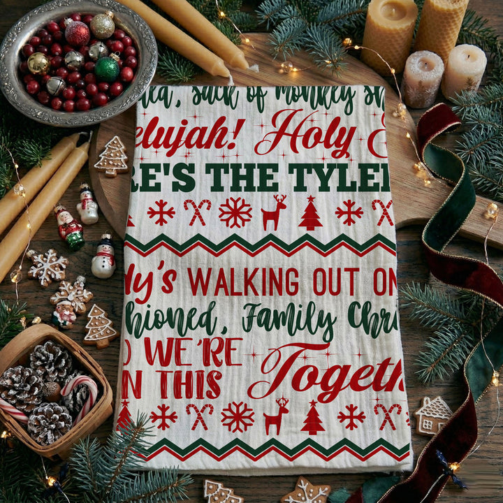 Griswold Humor Christmas Kitchen Tea Towel Funny Holiday Decor Cheeky Fun Gift