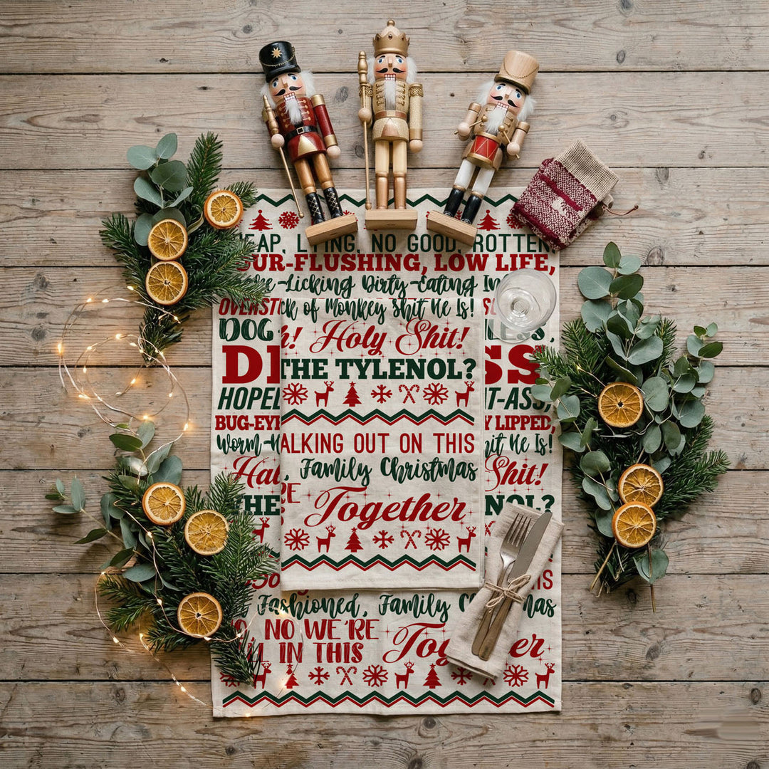 Griswold Humor Christmas Kitchen Tea Towel Funny Holiday Decor Cheeky Fun Gift