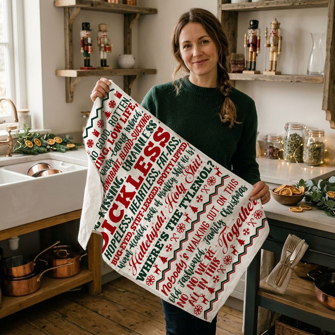 Griswold Humor Christmas Kitchen Tea Towel Funny Holiday Decor Cheeky Fun Gift