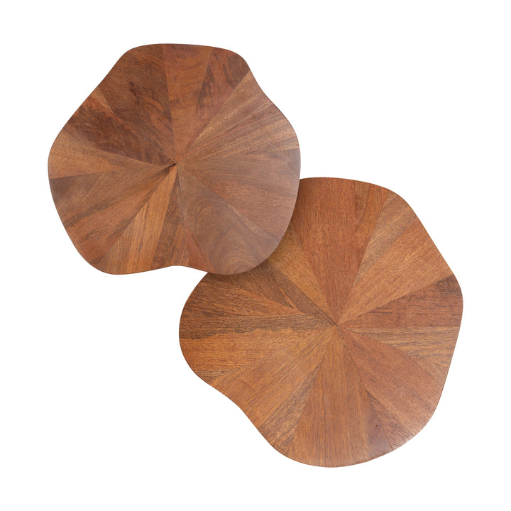 Kanna Wood 2pc Table Set