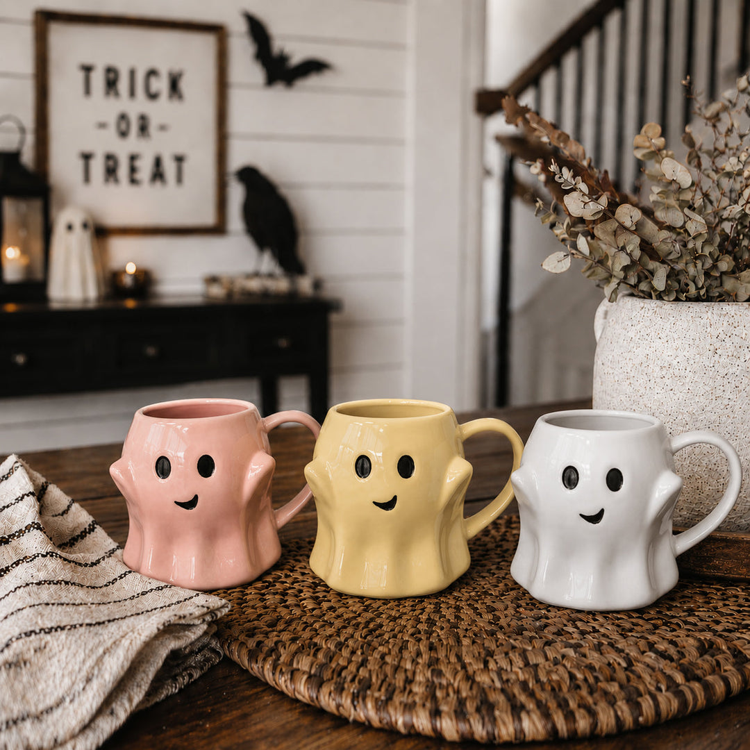 Ghost Ceramic Coffee Mug Halloween Spooky Drinkware Great Gift for Coffee Lovers