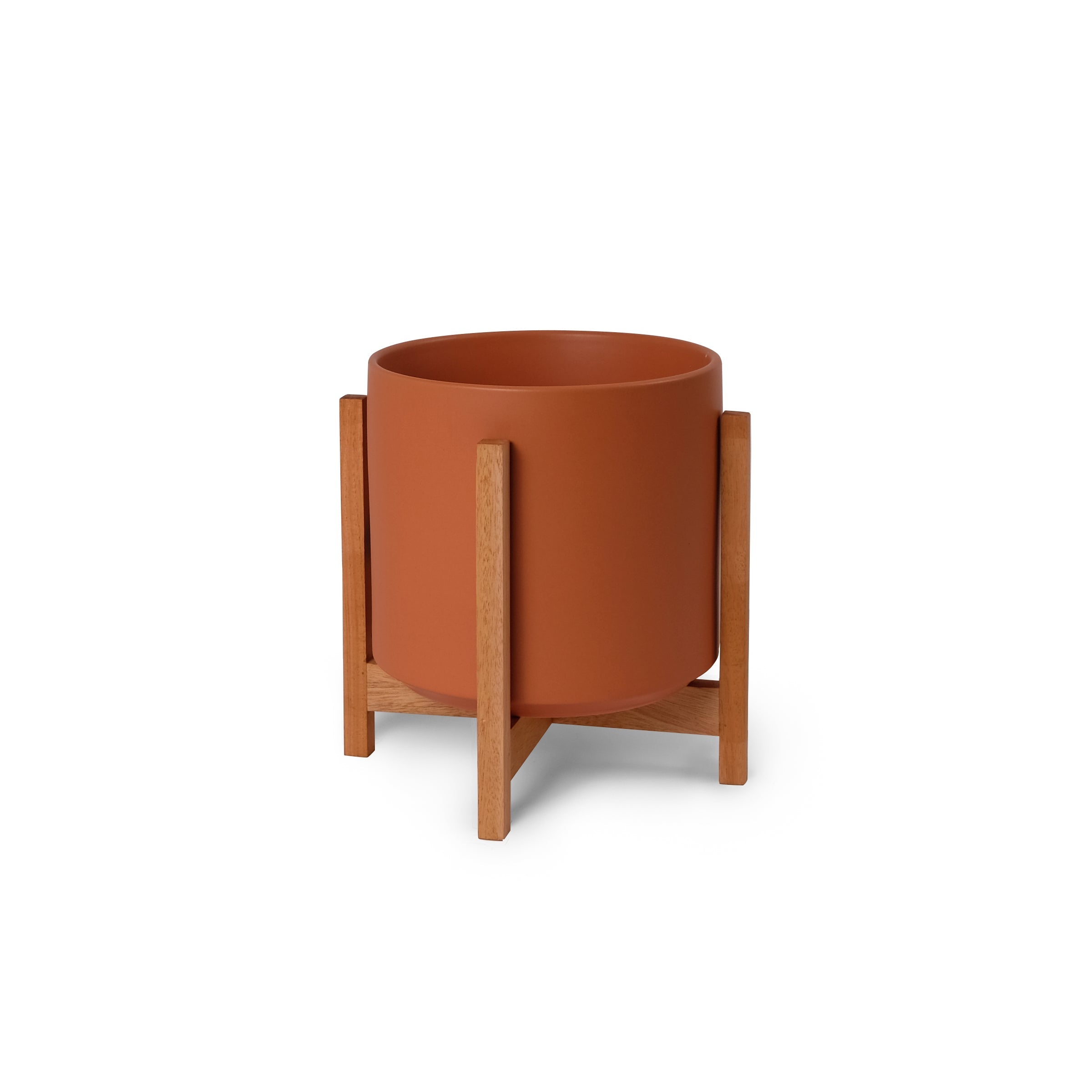 1st Generation, Solid Goods Ceramic Cylinder– With or Without Square Mahogany Stand (FINAL SALE)