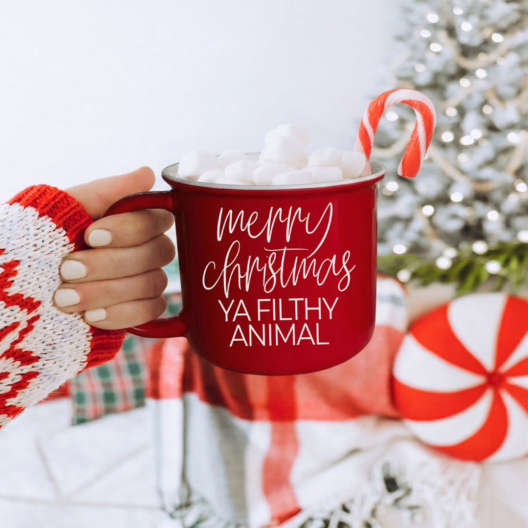 Ya Filthy Animal Ceramic Coffee Mug Funny Christmas Holiday Fun Gift for Friends