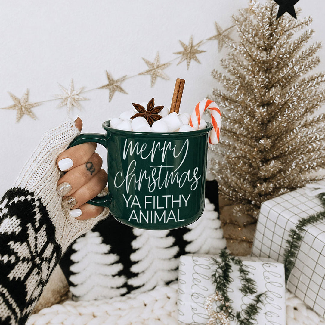 Ya Filthy Animal Ceramic Coffee Mug Funny Christmas Holiday Fun Gift for Friends