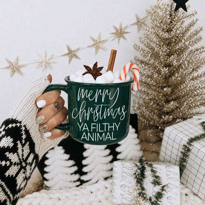 Ya Filthy Animal Ceramic Coffee Mug Funny Christmas Holiday Fun Gift for Friends