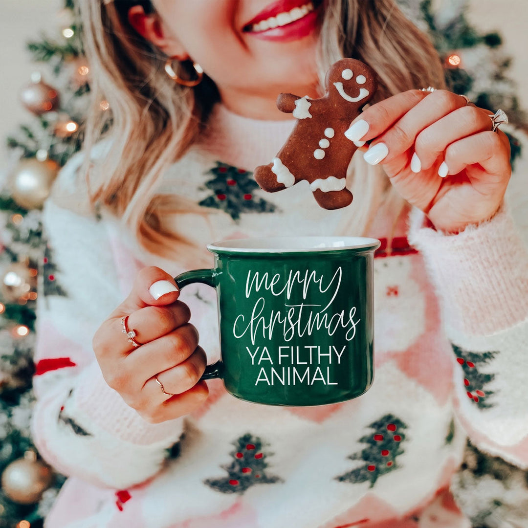 Ya Filthy Animal Ceramic Coffee Mug Funny Christmas Holiday Fun Gift for Friends