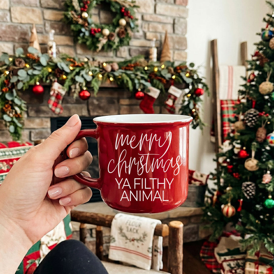 Ya Filthy Animal Ceramic Coffee Mug Funny Christmas Holiday Fun Gift for Friends