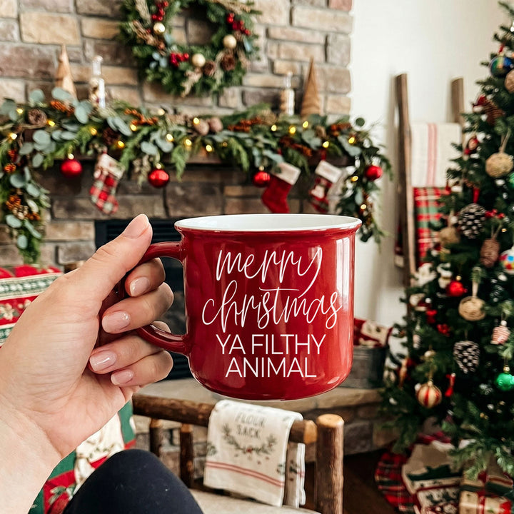 Ya Filthy Animal Ceramic Coffee Mug Funny Christmas Holiday Fun Gift for Friends