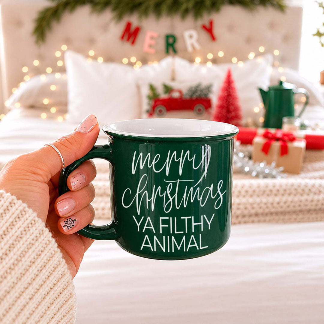 Ya Filthy Animal Ceramic Coffee Mug Funny Christmas Holiday Fun Gift for Friends