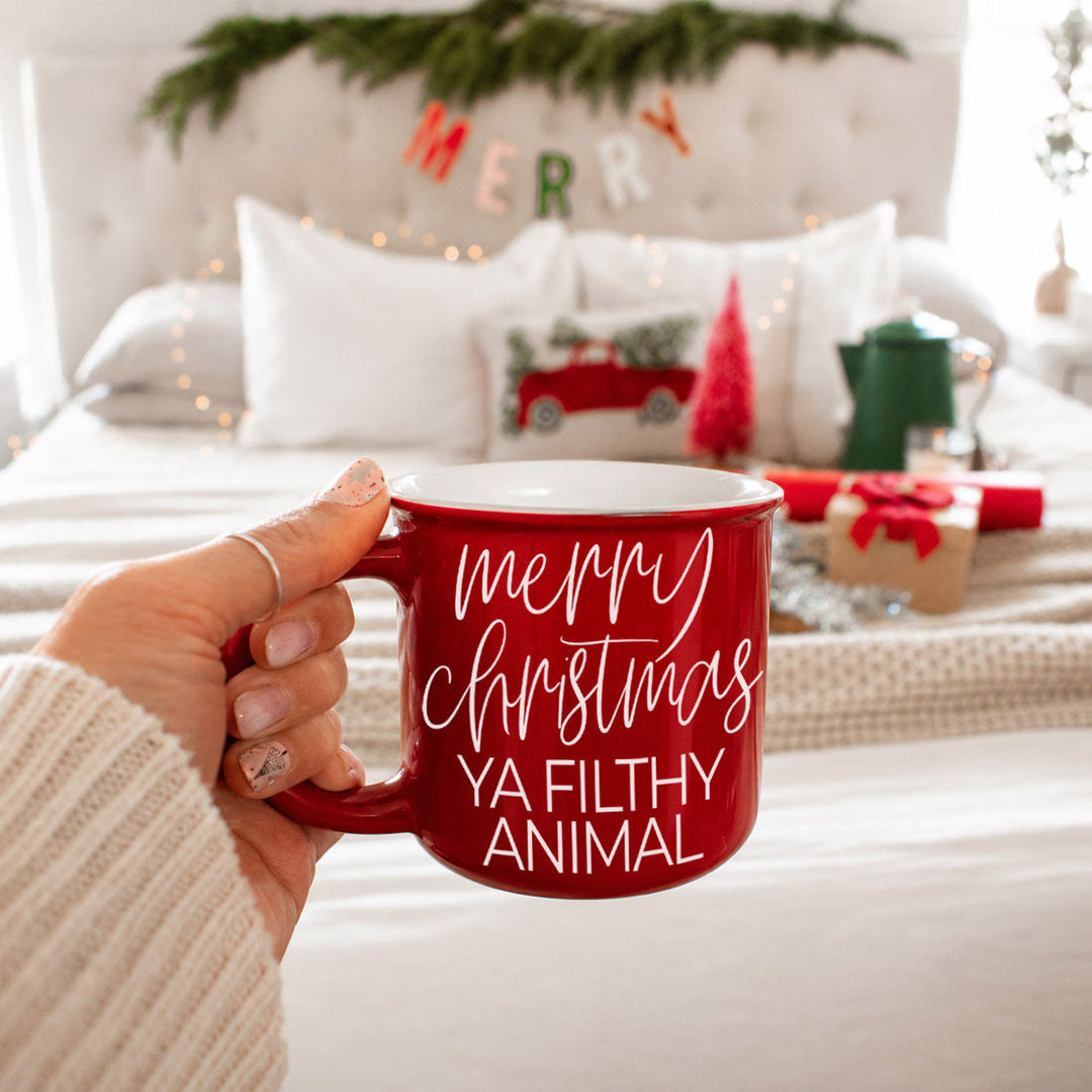 Ya Filthy Animal Ceramic Coffee Mug Funny Christmas Holiday Fun Gift for Friends