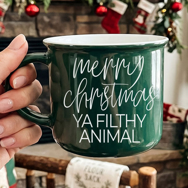 Ya Filthy Animal Ceramic Coffee Mug Funny Christmas Holiday Fun Gift for Friends