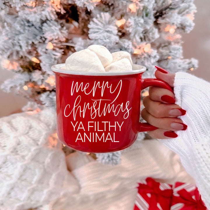 Ya Filthy Animal Ceramic Coffee Mug Funny Christmas Holiday Fun Gift for Friends