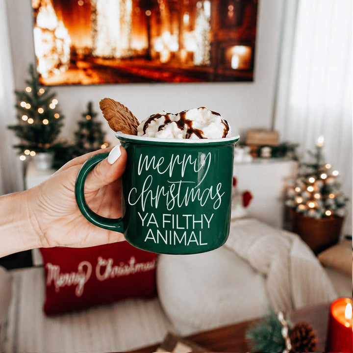 Ya Filthy Animal Ceramic Coffee Mug Funny Christmas Holiday Fun Gift for Friends