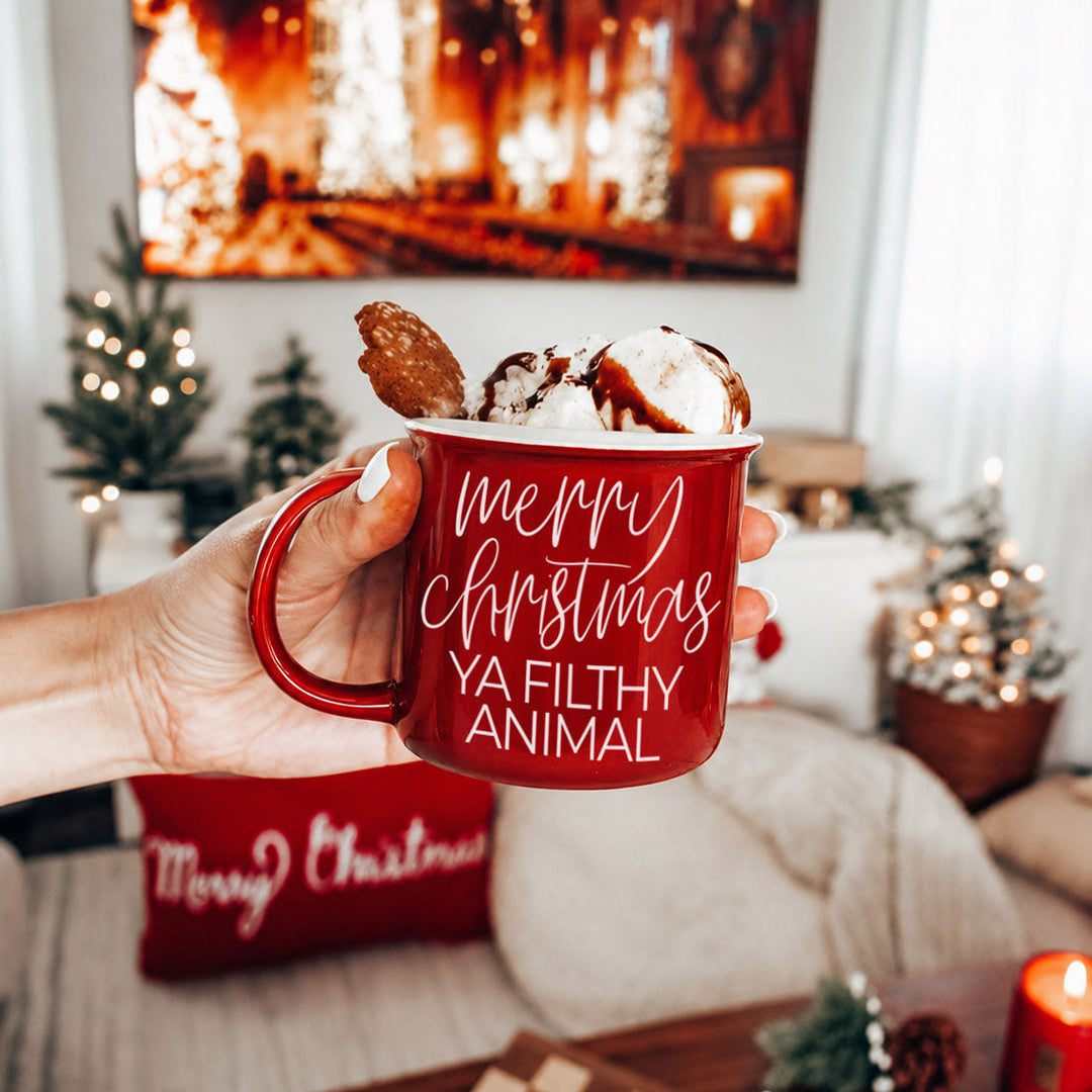 Ya Filthy Animal Ceramic Coffee Mug Funny Christmas Holiday Fun Gift for Friends