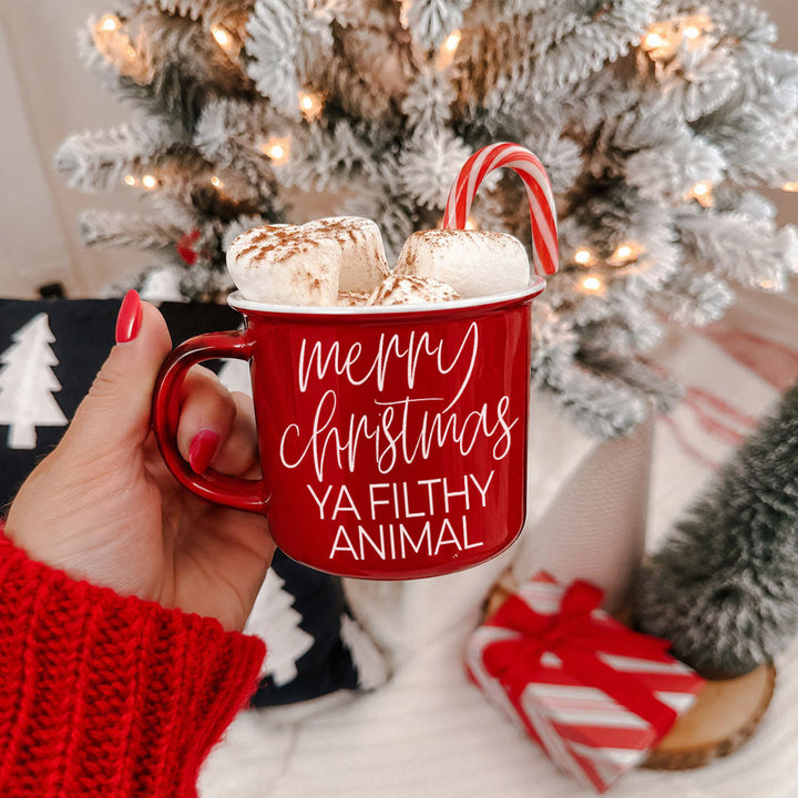 Ya Filthy Animal Ceramic Coffee Mug Funny Christmas Holiday Fun Gift for Friends
