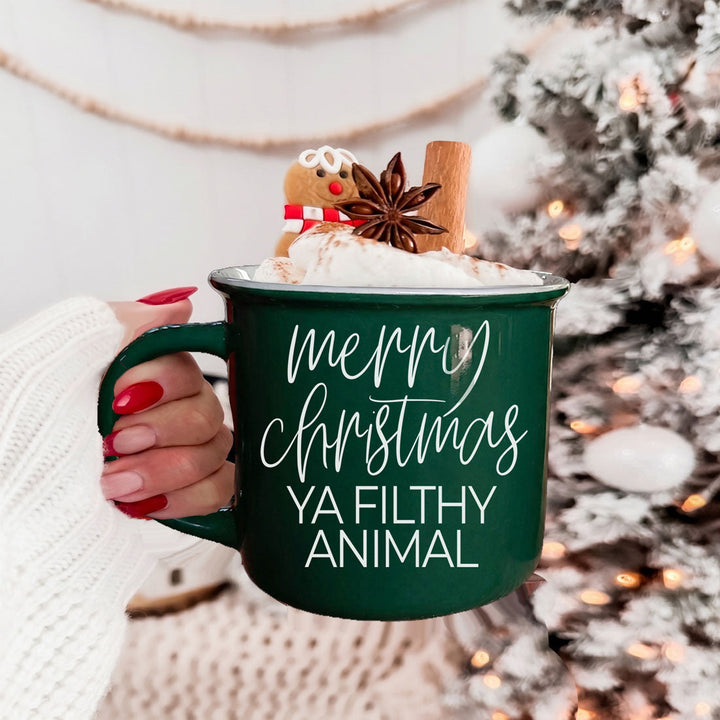Ya Filthy Animal Ceramic Coffee Mug Funny Christmas Holiday Fun Gift for Friends