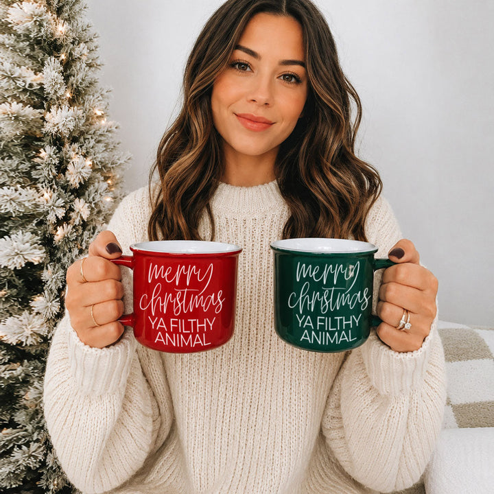 Ya Filthy Animal Ceramic Coffee Mug Funny Christmas Holiday Fun Gift for Friends
