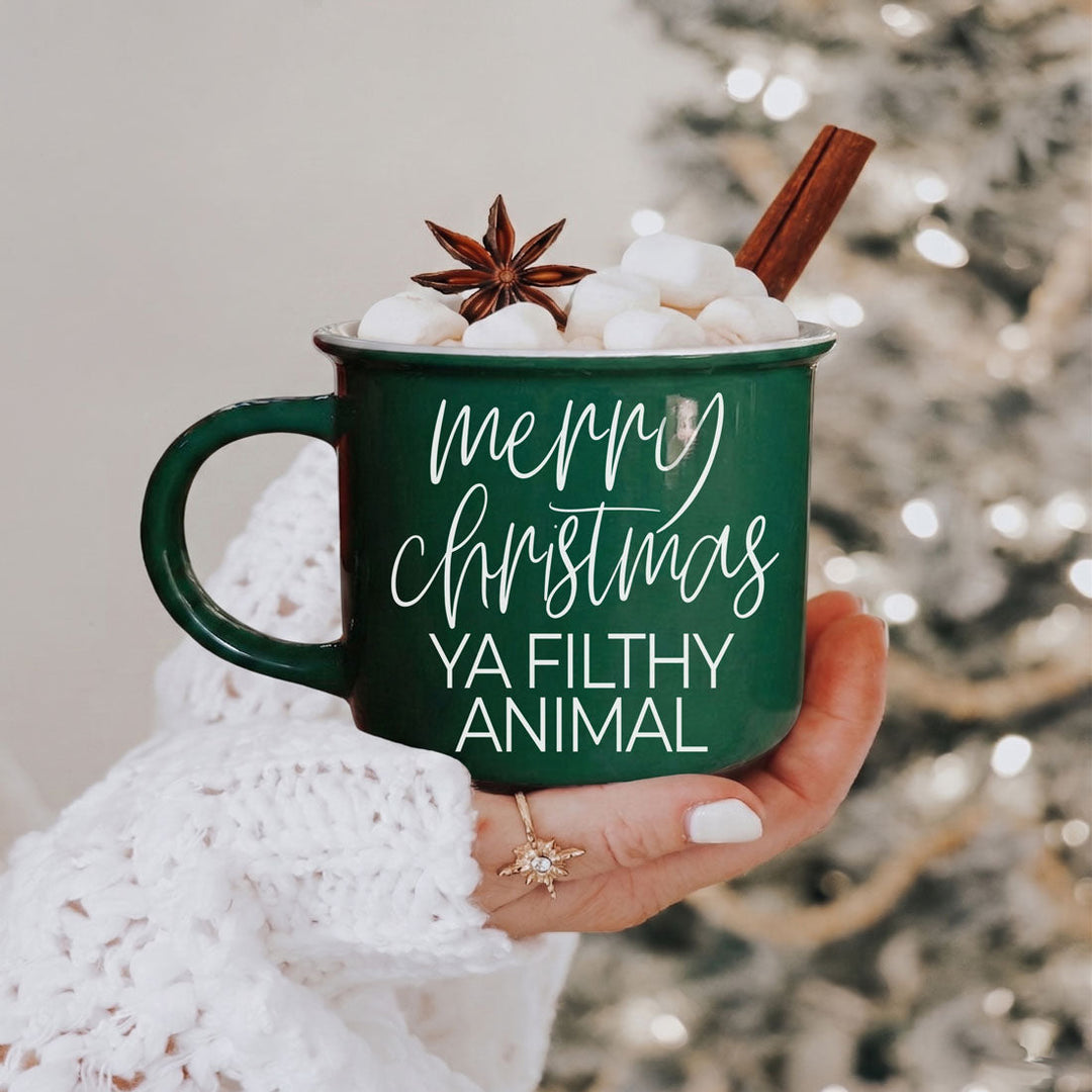 Ya Filthy Animal Ceramic Coffee Mug Funny Christmas Holiday Fun Gift for Friends